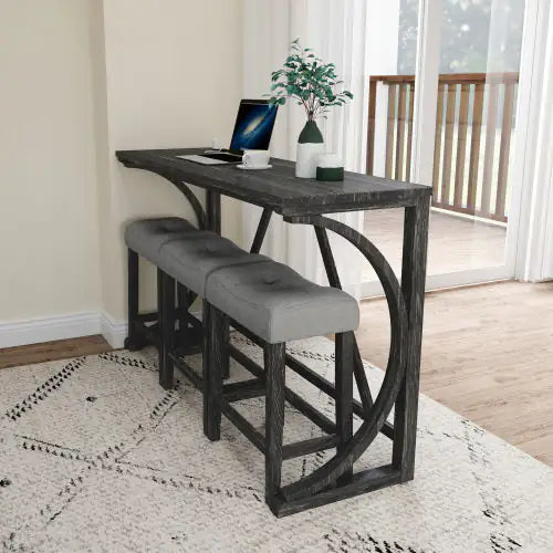 Power Outlet Bar Table & Chair Combo